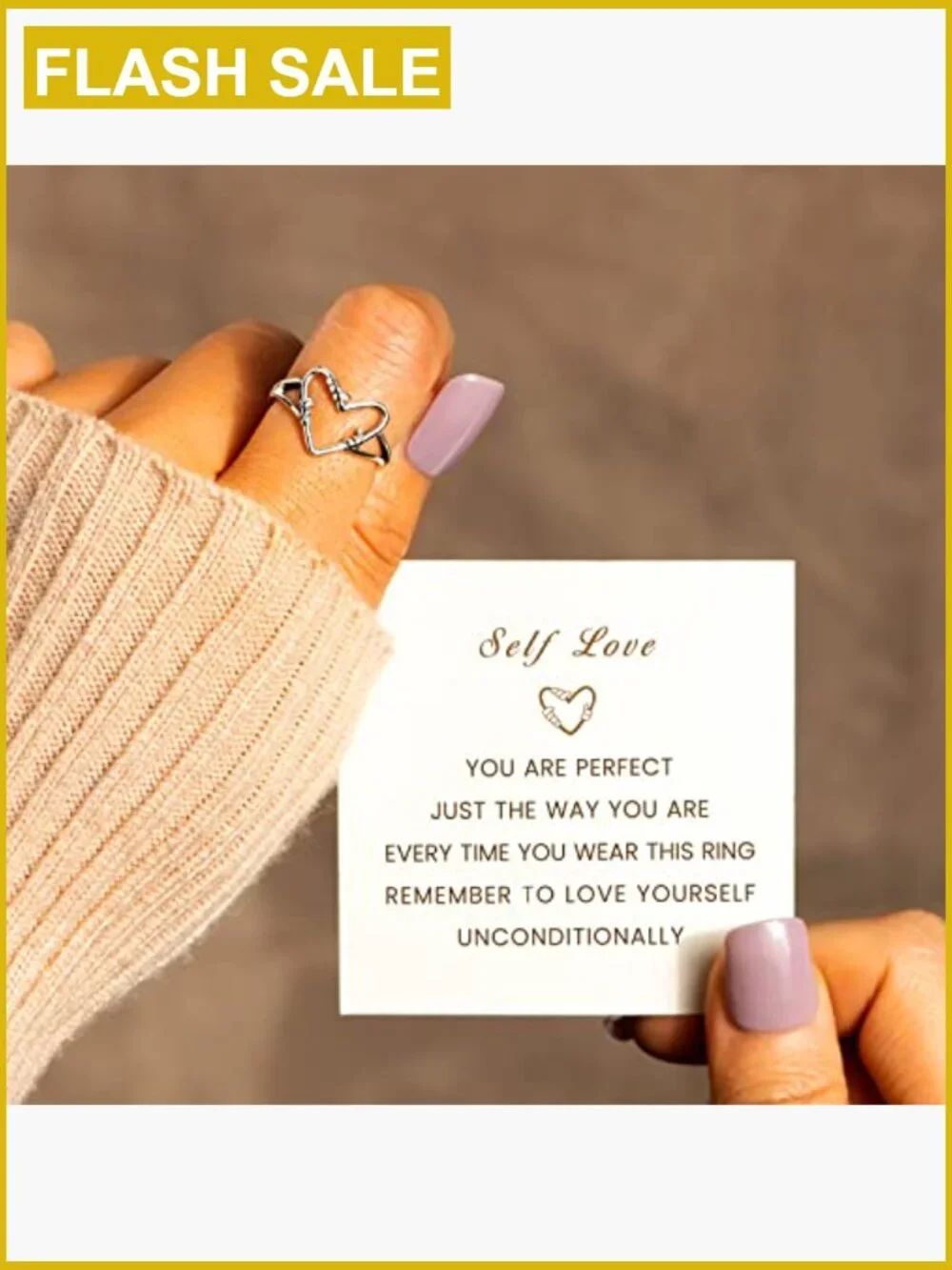 925 Sterling Silver Heart Ring Stackable Band